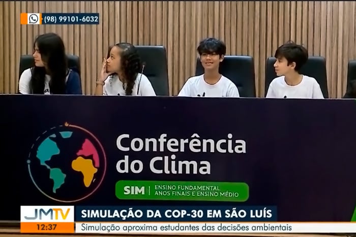 Marista Brasil na Mídia | Marista Araçagy (MA) realiza simulação da COP30